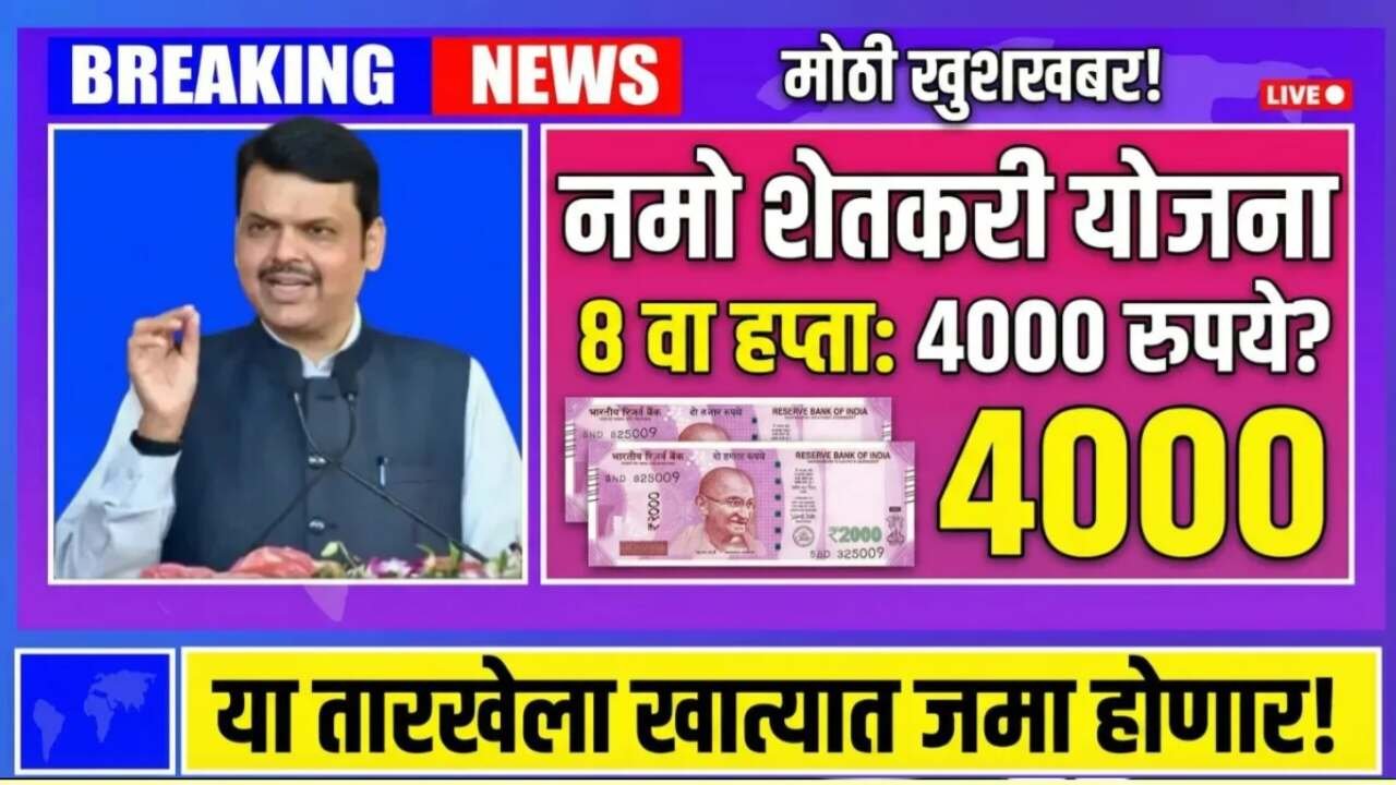 ​नमो शेतकरी योजना: ८वा हप्ता या दिवशी जमा होणार; सरकारची मोठी घोषणा Namo Shetkari 8th Installment Date